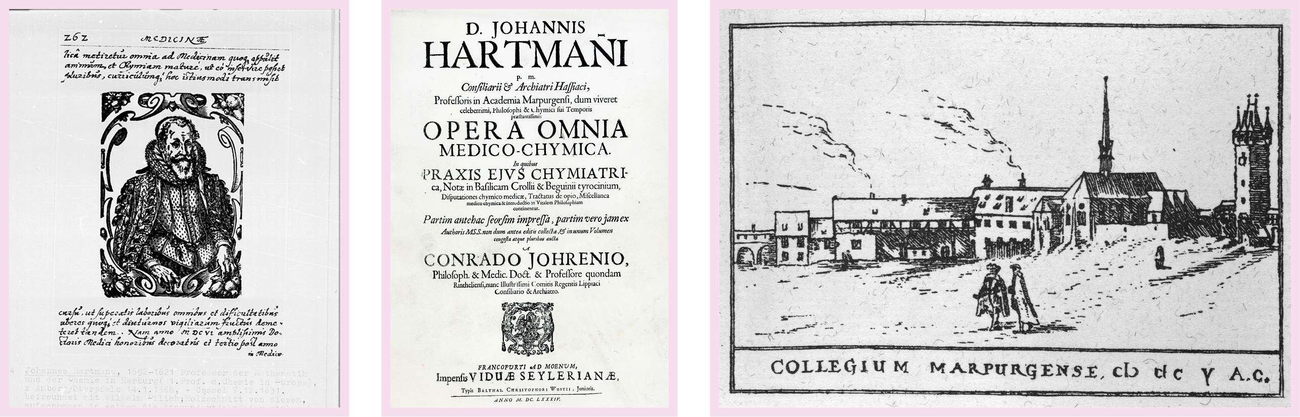 Historical illustrations for the chair of chymiatry